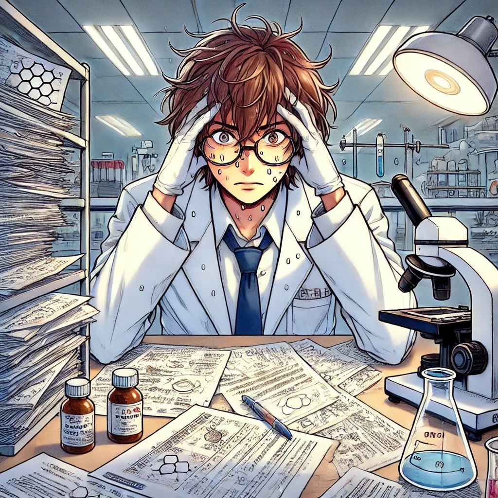 Stressed Lab Technician 1